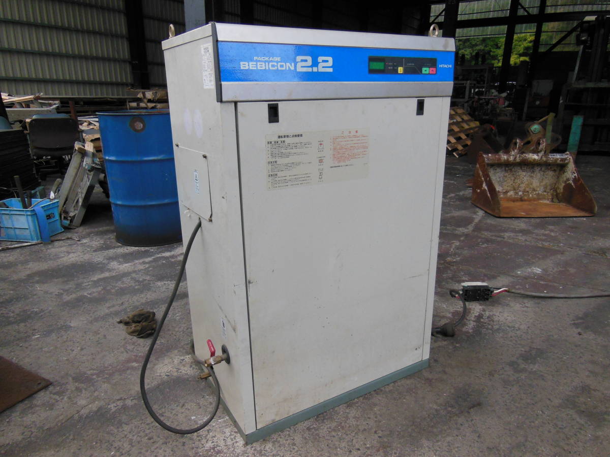 日立コンプレッサージャンク （日立 オイルフリーエアコンプレッサー  