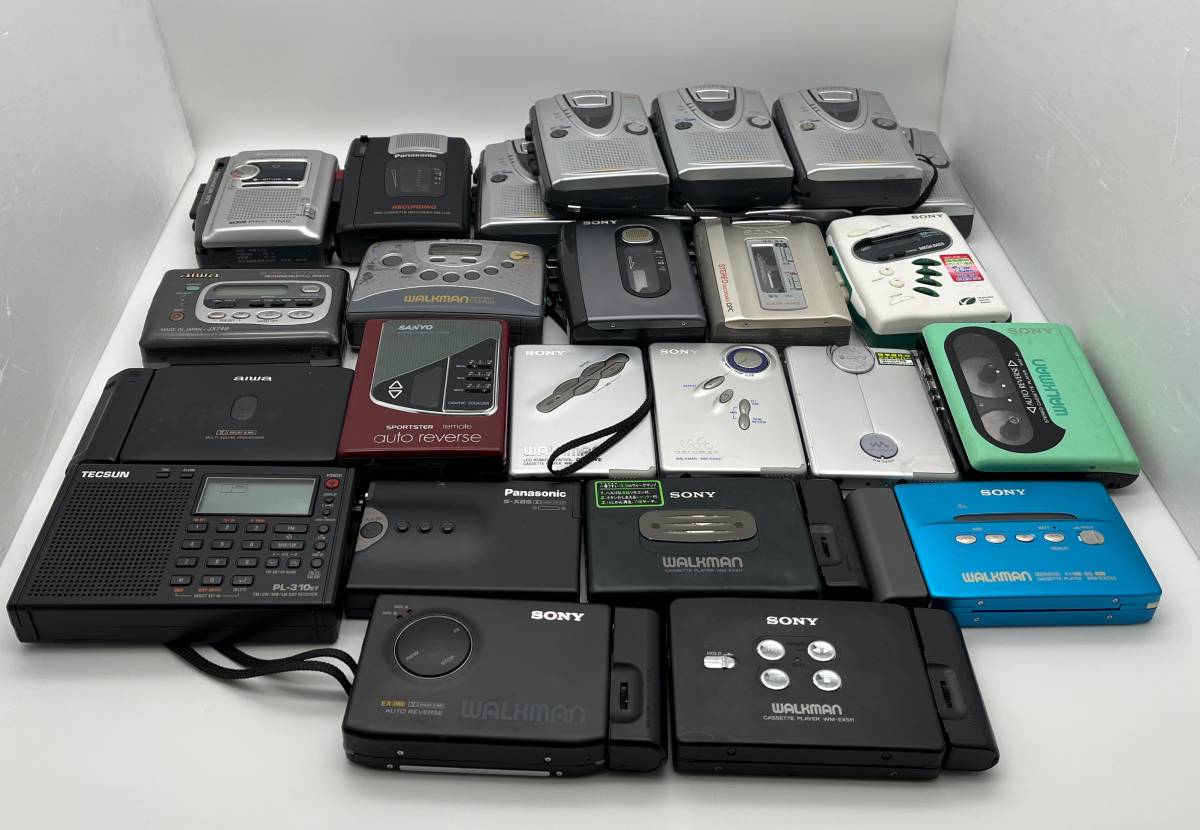 SONY 、SANYO 、aiwa カセットプレーヤー セット　ジャンク ☆SONY Panasonic aiwa SANYO TECSUN カセットプレーヤー カセット