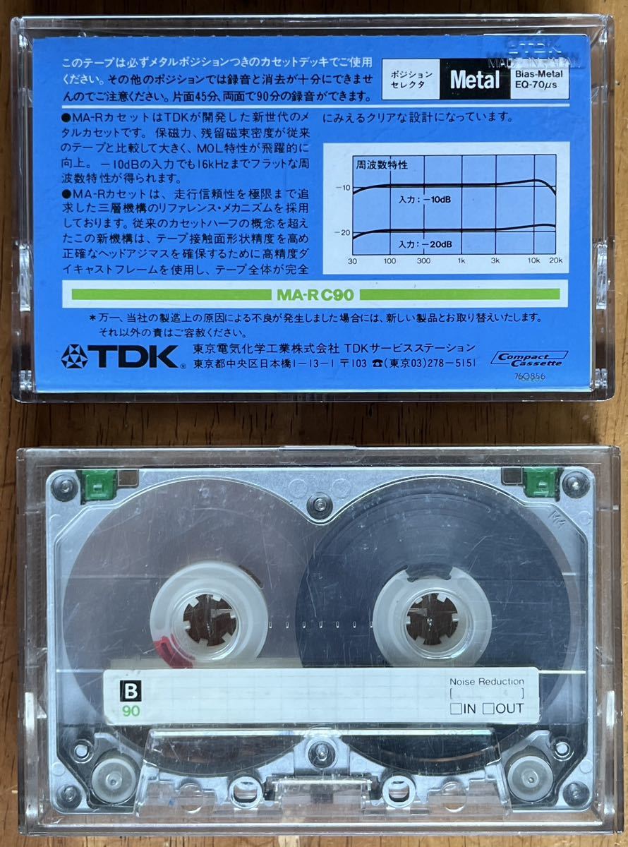 カセットテープ】TDK MA-R 90 ×2巻(g 更に再値下します。