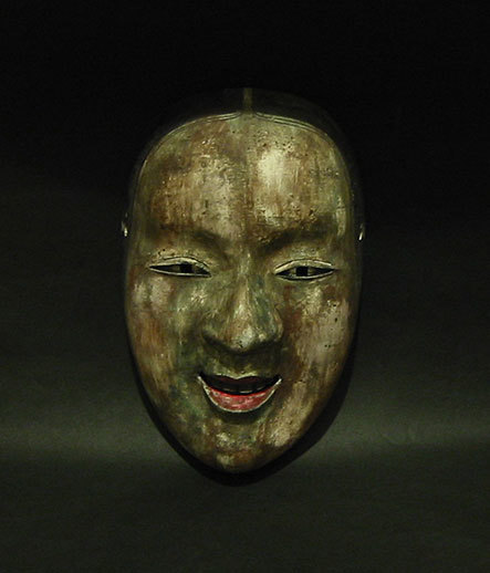 古い能面 呪面 木彫り 能楽 雅楽