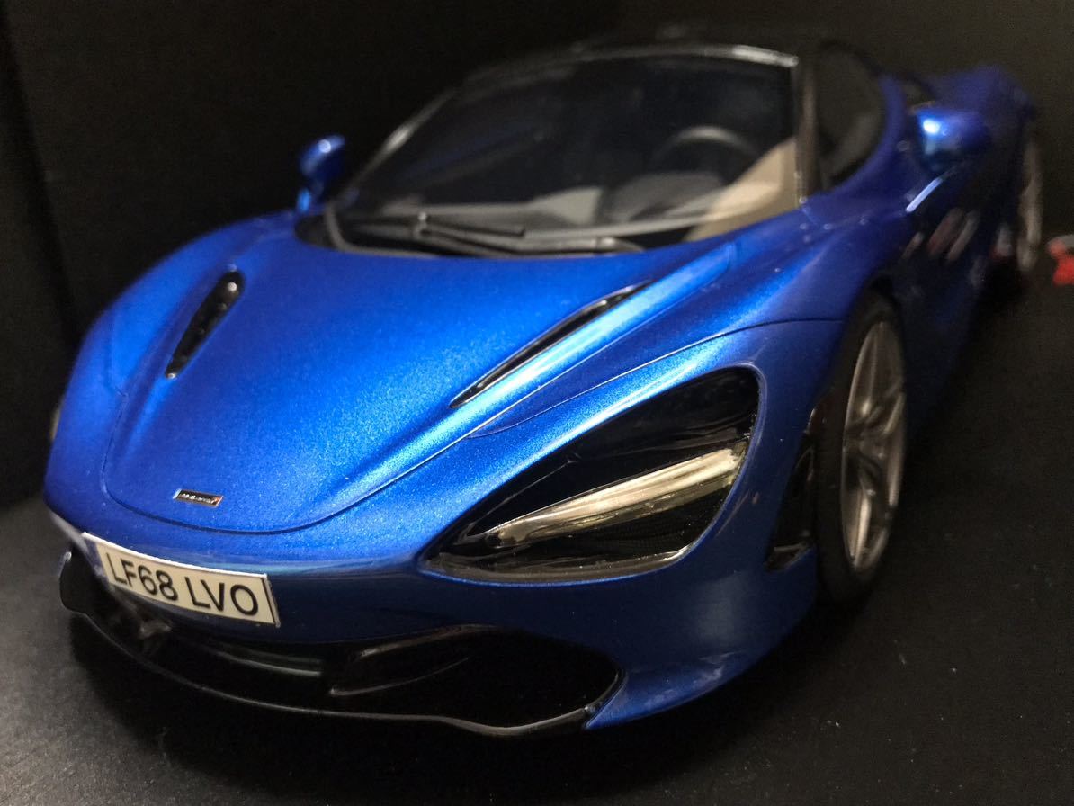 送料無料☆ TOPSPEED製 1/18 マクラーレン 720S 映画 ワイルドスピード デッカード仕様風ナンバー モディファイ CUSTOM Fast & Furious