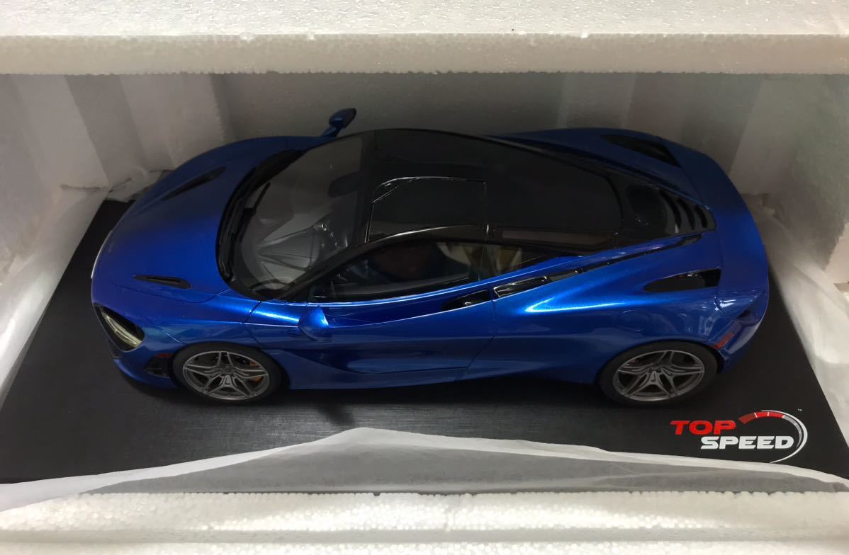 送料無料☆ TOPSPEED製 1/18 マクラーレン 720S 映画 ワイルドスピード デッカード仕様風ナンバー モディファイ CUSTOM Fast & Furious
