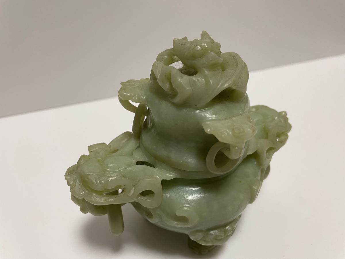 Ш 翡翠 置物 本翡翠玉 彫刻 ミャマー産 黄色 天然石 希少 高品質 無