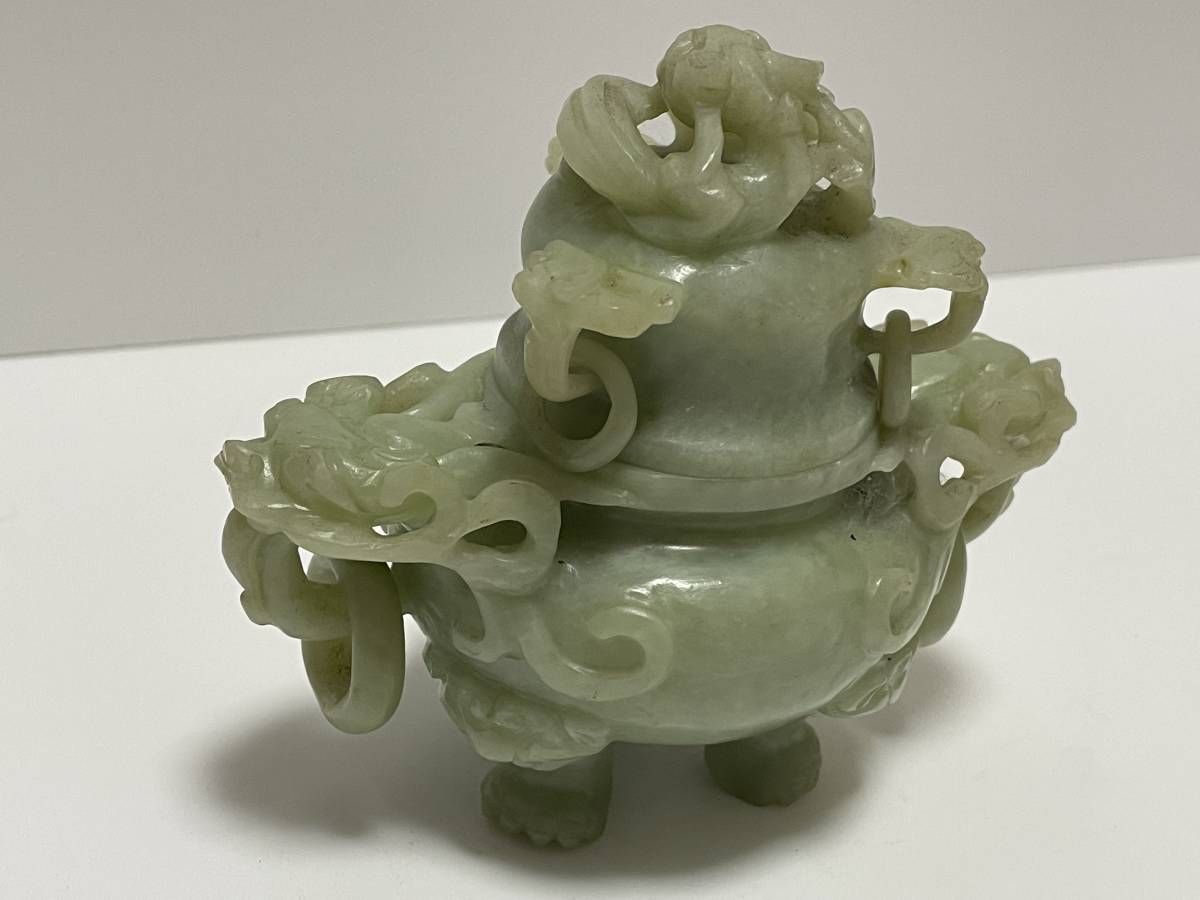 Ш 翡翠 置物 本翡翠玉 彫刻 ミャマー産 黄色 天然石 希少 高品質 無