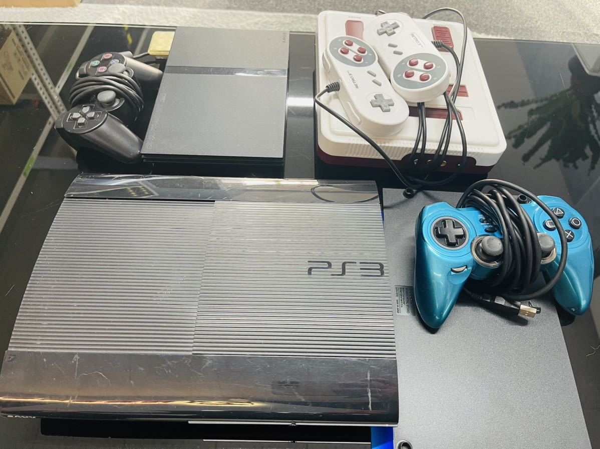 PlayStation3 PlayStation2 RETRO3 ゲーム機3台 コントローラー4個 まとめて ジャンク