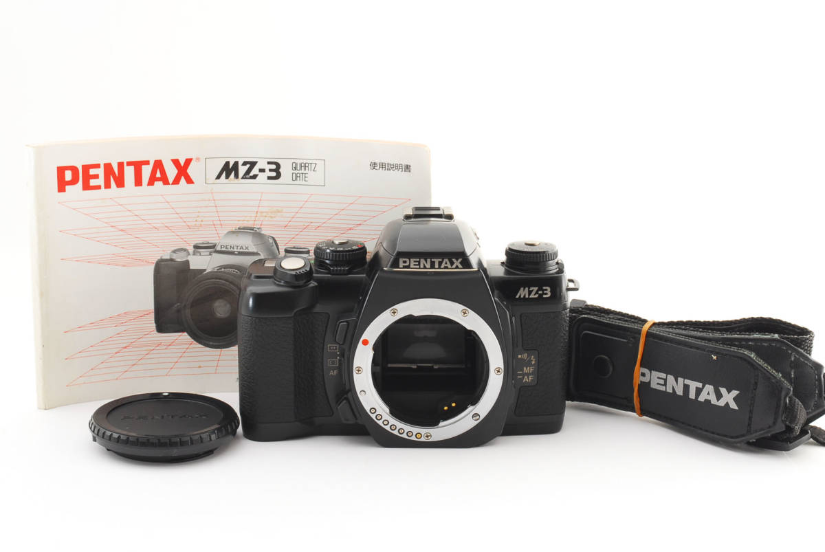 ☆☆新品に近い　PENTAX MZ-3 ブラック+FG F-702☆☆ ペンタックス Pentax MZ-3 35mm SLR Film Camera Black Body #2008