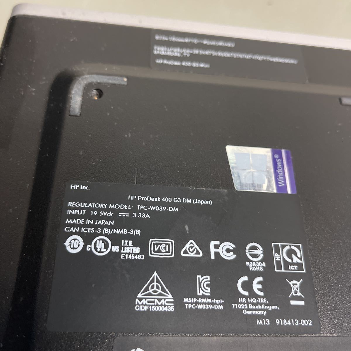 さいとー 0 G3 HP ProDesk Desktop Mini com: Micro - Computer PC Core GB