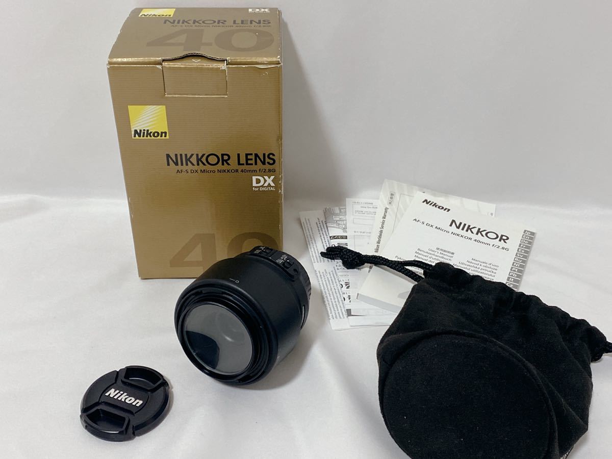 Nikon NIKKOR LENS AF-S DX Micro NIKKOR 40mm/f2.8G 箱付き DX for DIGITAL ニコン 