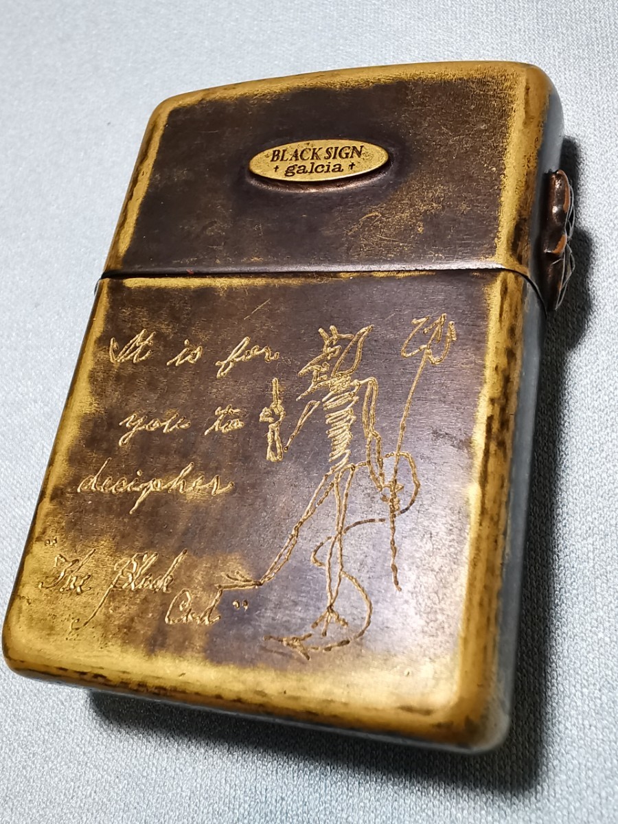 現状品 galcia ガルシア Zippo ジッポー ガルシア×ブラックサイン 