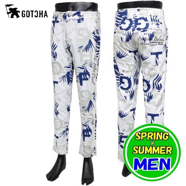 Gotcha Golf 冷感リーフ柄パンツ Mサイズ ガッチャゴルフ 楽天市場