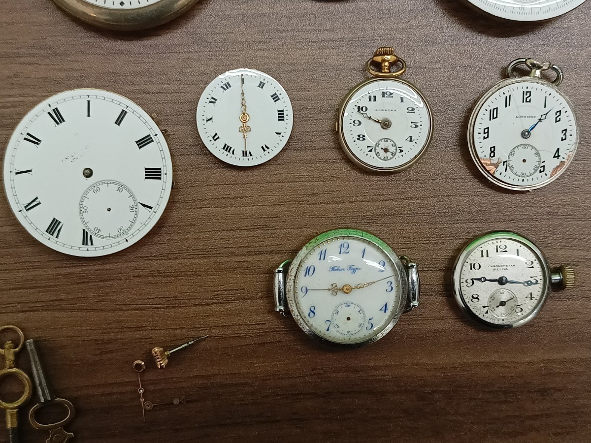 ジャンク品 懐中時計 まとめ 機械式 手巻き WALTHAM SEIKO ELGLN 部品