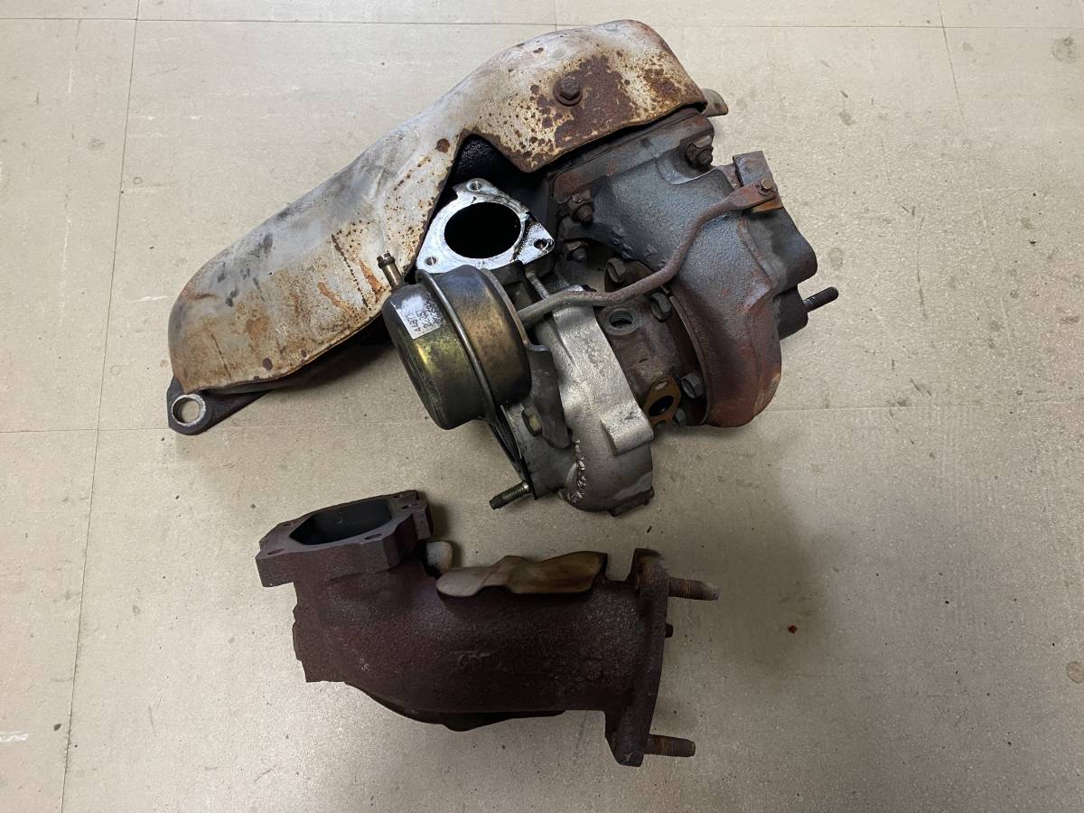 中古】S14 シルビア Ks SR20DET 純正 タービン エキマニ アウトレット 