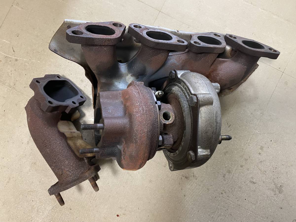 中古】S14 シルビア Ks SR20DET 純正 タービン エキマニ アウトレット 