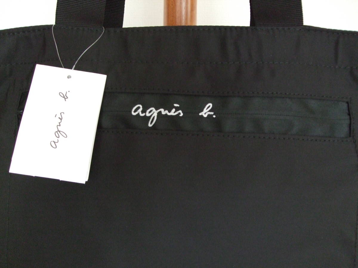 agnes b.アニエスベーナイロントートバッグたっぷり収納タグ付き未使用 