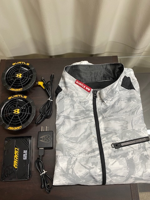 BURTLE バートル空調服ベスト Mサイズ バッテリーAC260、AC270ファン