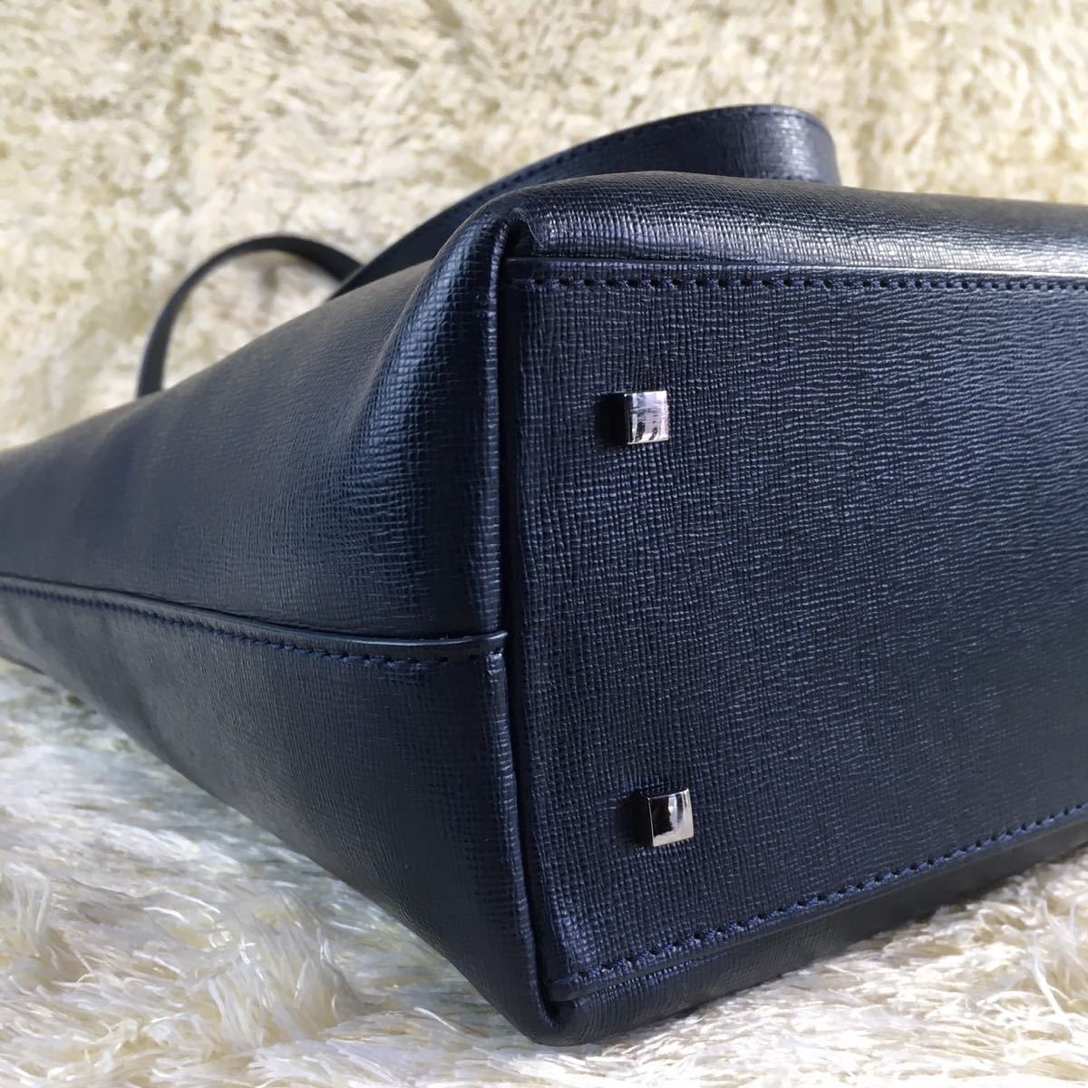 1円【未使用級・超稀少】FURLA フルラ メンズ トートバッグ ビジネス 