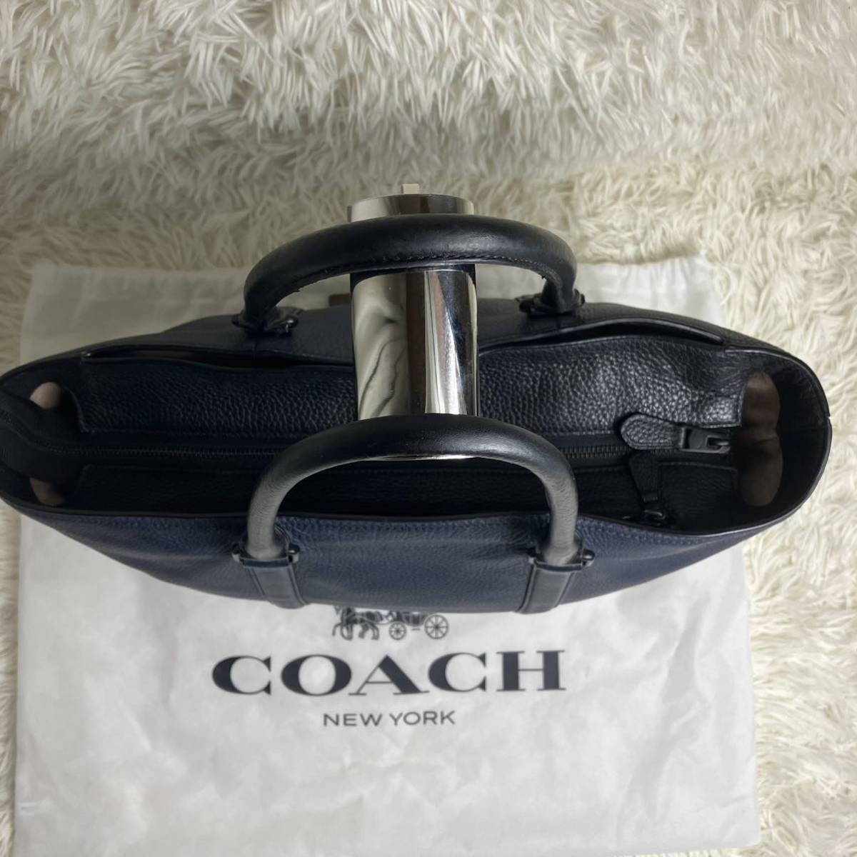1円【極美品】COACH コーチ 2way メトロポリタン ビジネス トート
