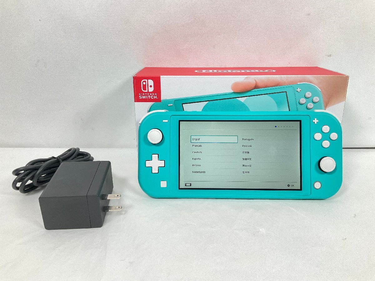 ★任天堂 ゲーム機本体 ニンテンドー スイッチライト Switch Lite ターコイズ HDH-S-BAZAA 中古 1円スタート★