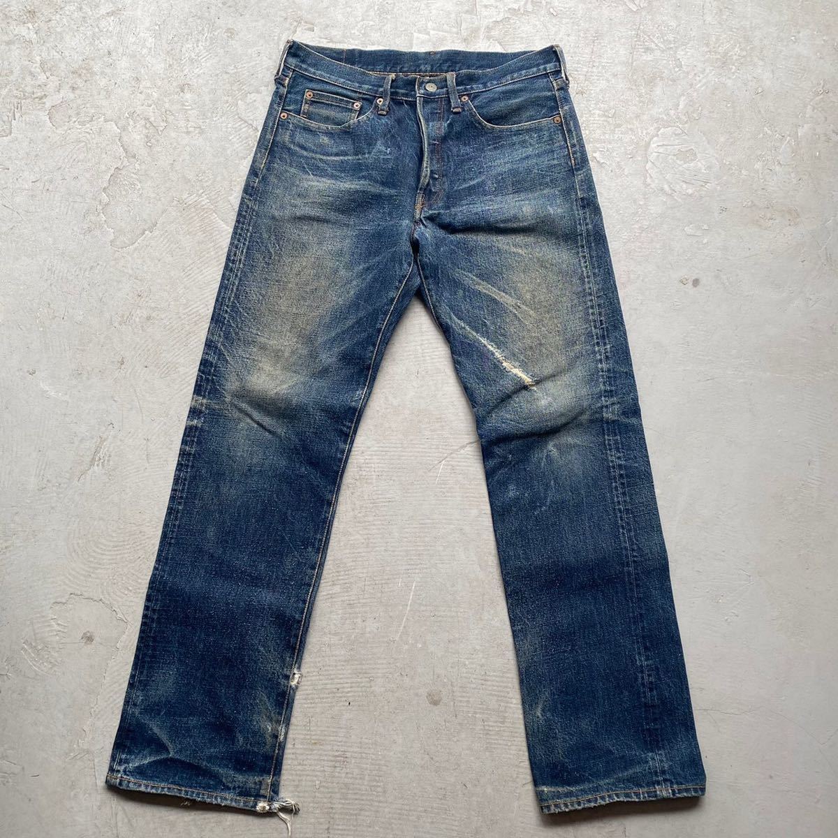 スタジオダルチザン STUDIO D'ARTISAN セルビッチ デニムパンツ W33 SD-103 ストレート ビンテージ 復刻 レプリカ ジーンズ 隠しリベット