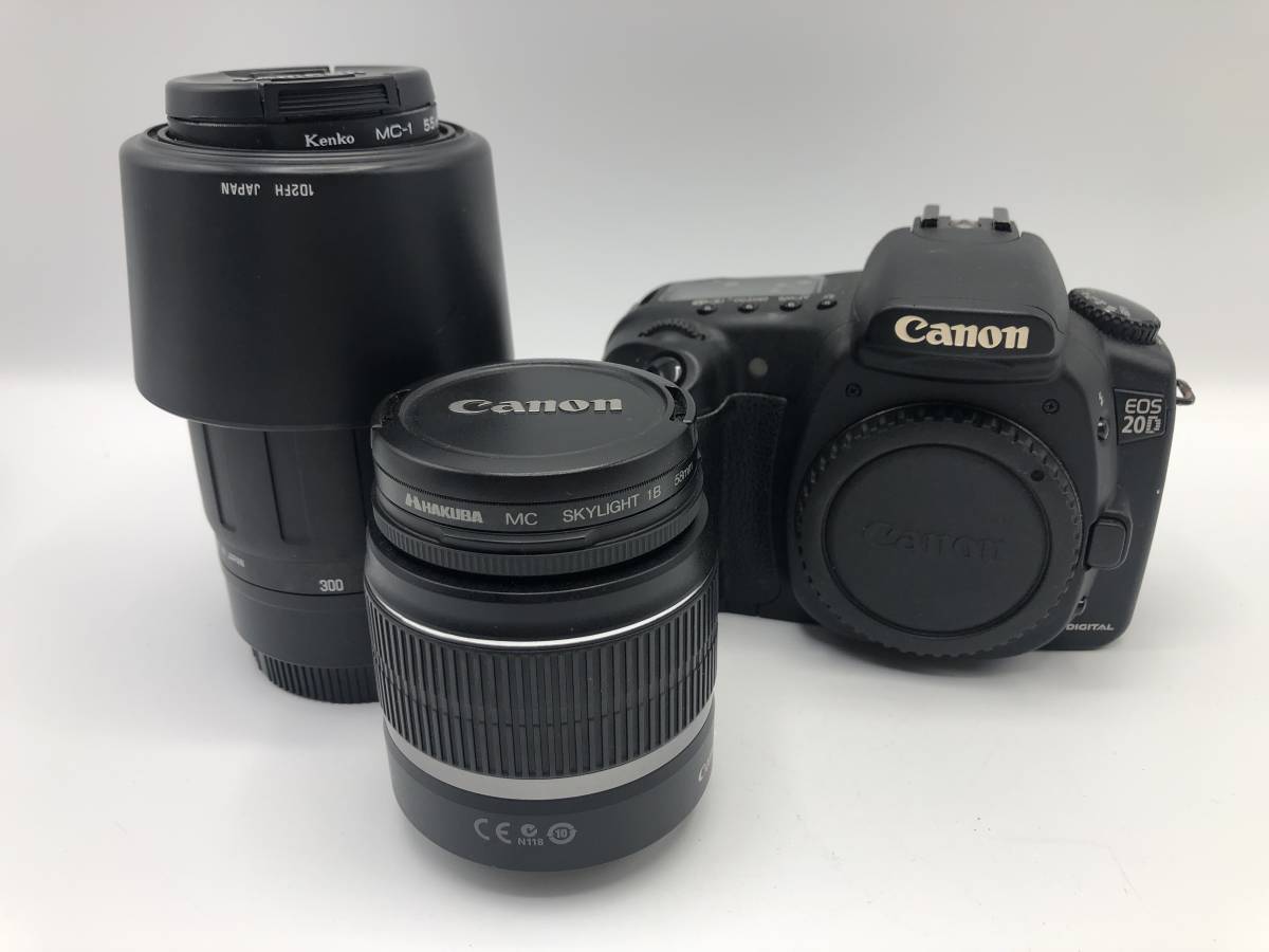 CANON / キャノン EOS20D / ZOOM EF-S 18-55mm 1:3.5-5.6 IS / TAMRON MACRO(1:4) 100-300mm 1:5-6.3 / 動作確認済【AKIW089】