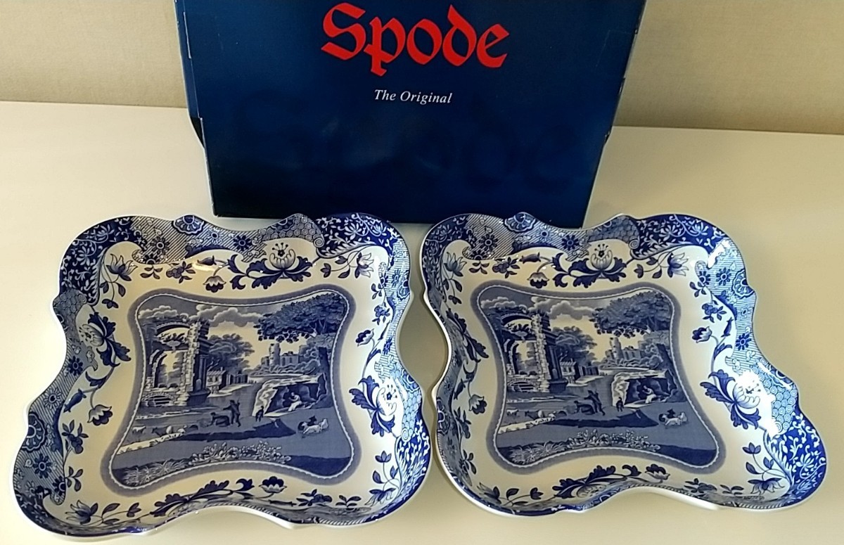  １円〜 品 spode スポードイタリアンプレート2枚(スポード)｜売買されたオークション情報、yahooの商品情報をアーカイブ公開 - オークファン スポード