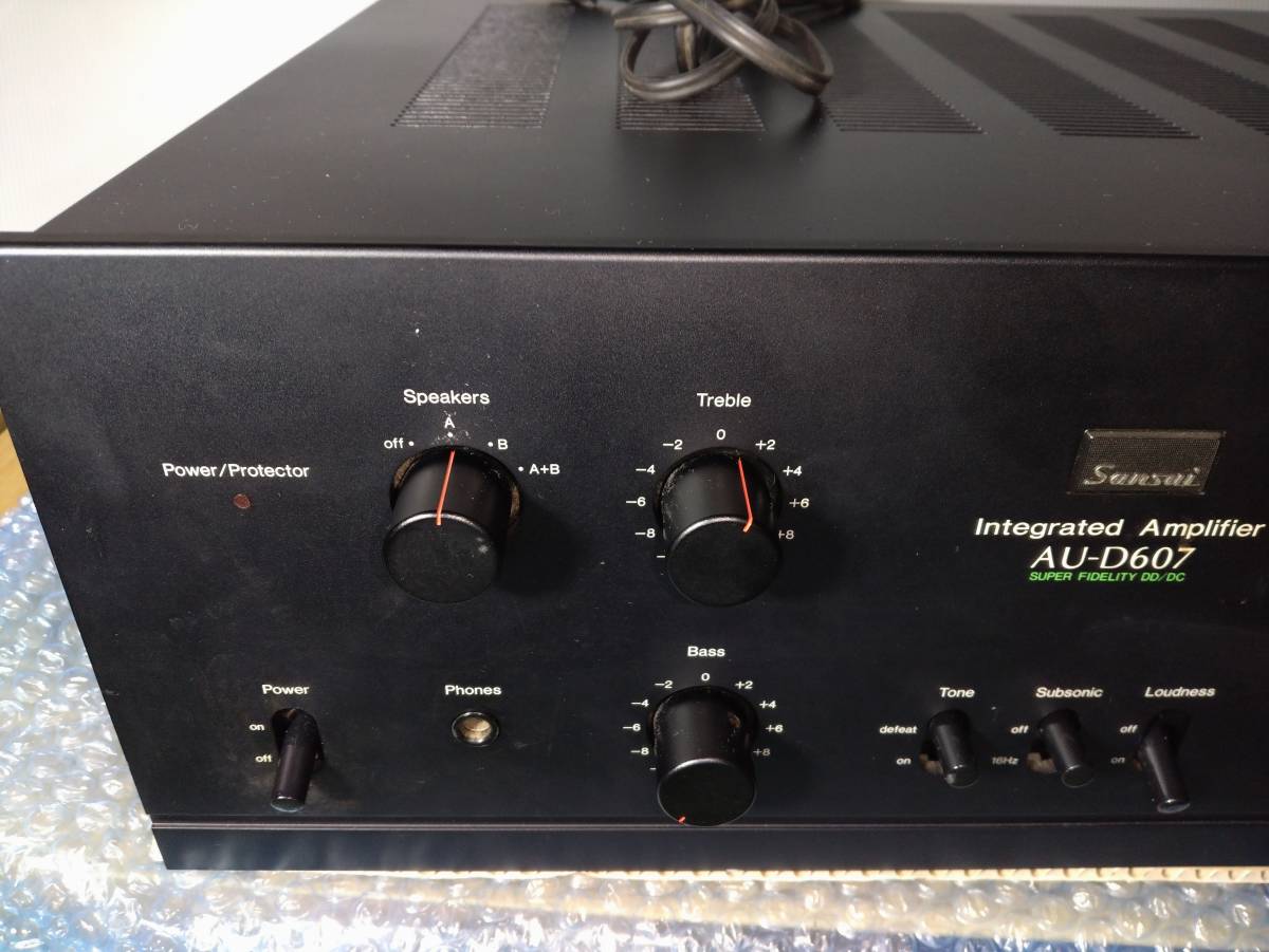 SANSUI アンプ AUD607 動作確認済 AU-D607 Sansui 修理