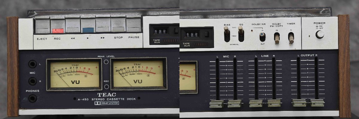 音出確認済TEAC A-450カセットデッキ TEAC A-450の仕様 ティアック
