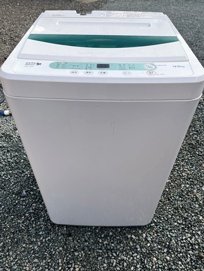 ヤマダ 全自動電気洗濯機 4.5㎏ YWM-T45A1　引き取り可能です。