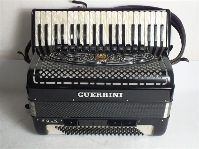 高級! GUERRINI ゲリーニ アコーディオン 41鍵盤 120ベース 蛇腹○E032C354