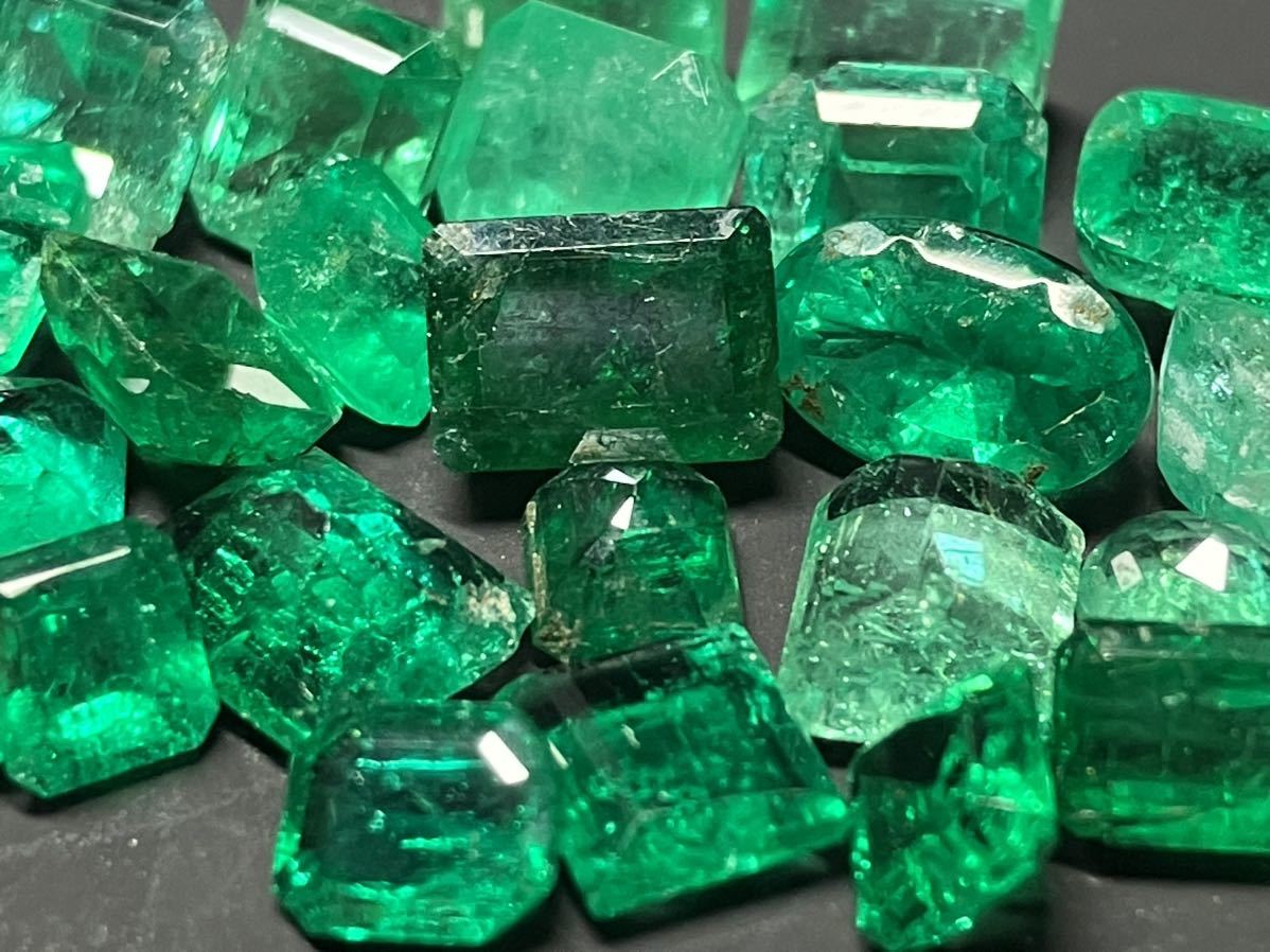 ☆ctup大量☆天然エメラルドおまとめ ルース 20.0ct (emerald beryl ベリル 緑玉 裸石 宝石 ジュエリー jewelry)