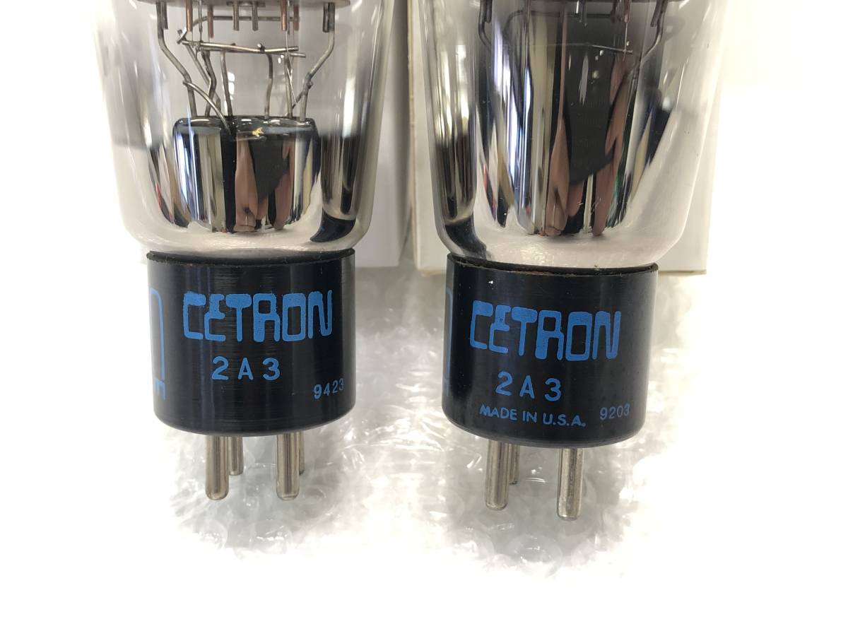 4-18-2【CETRON/セトロン】MADE IN USA 真空管 2A3 2本セット☆彡