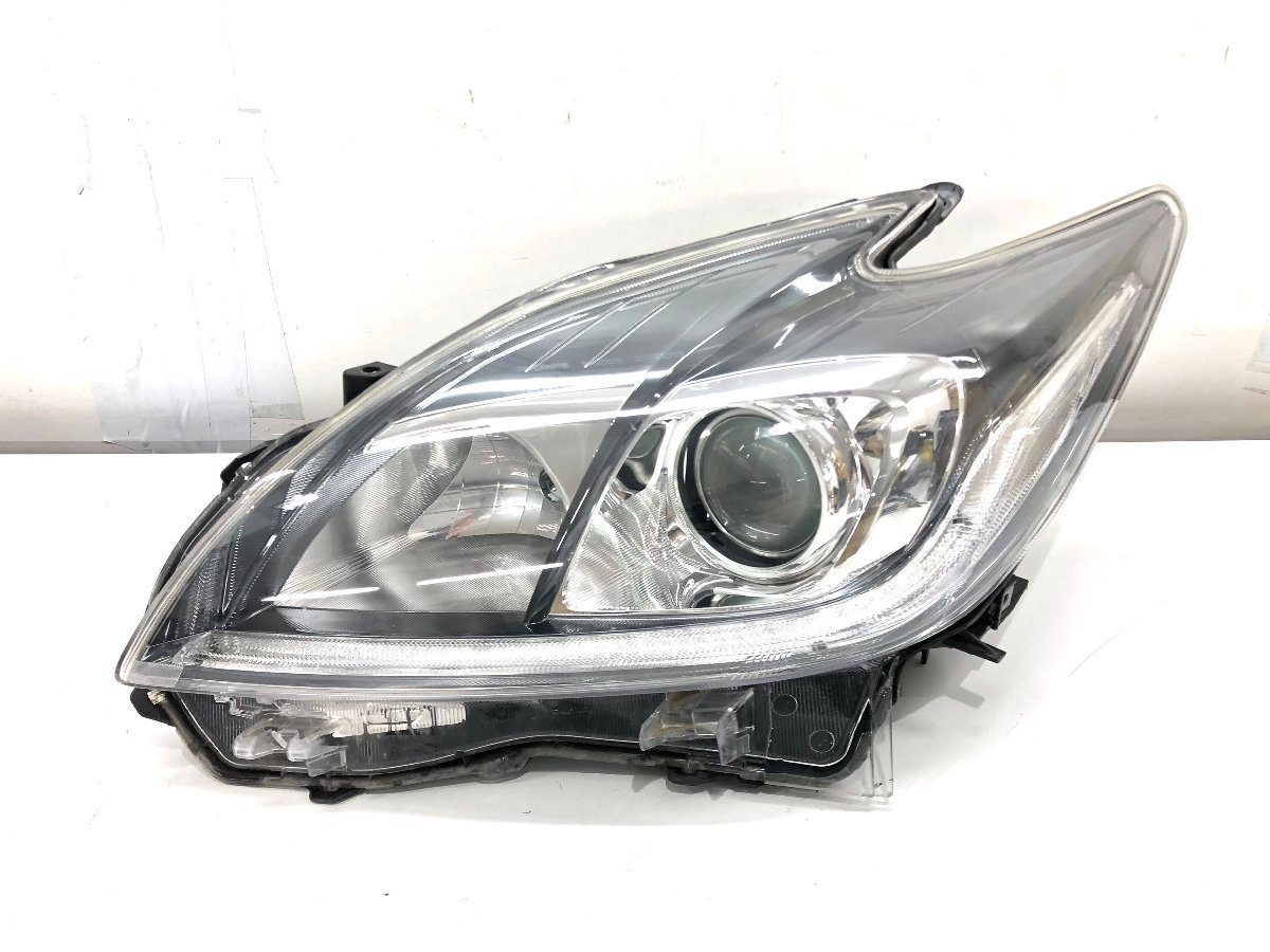 ♪研磨♪プリウス ZVW30 後期 純正 ヘッドランプ 左 HID KOITO47-52