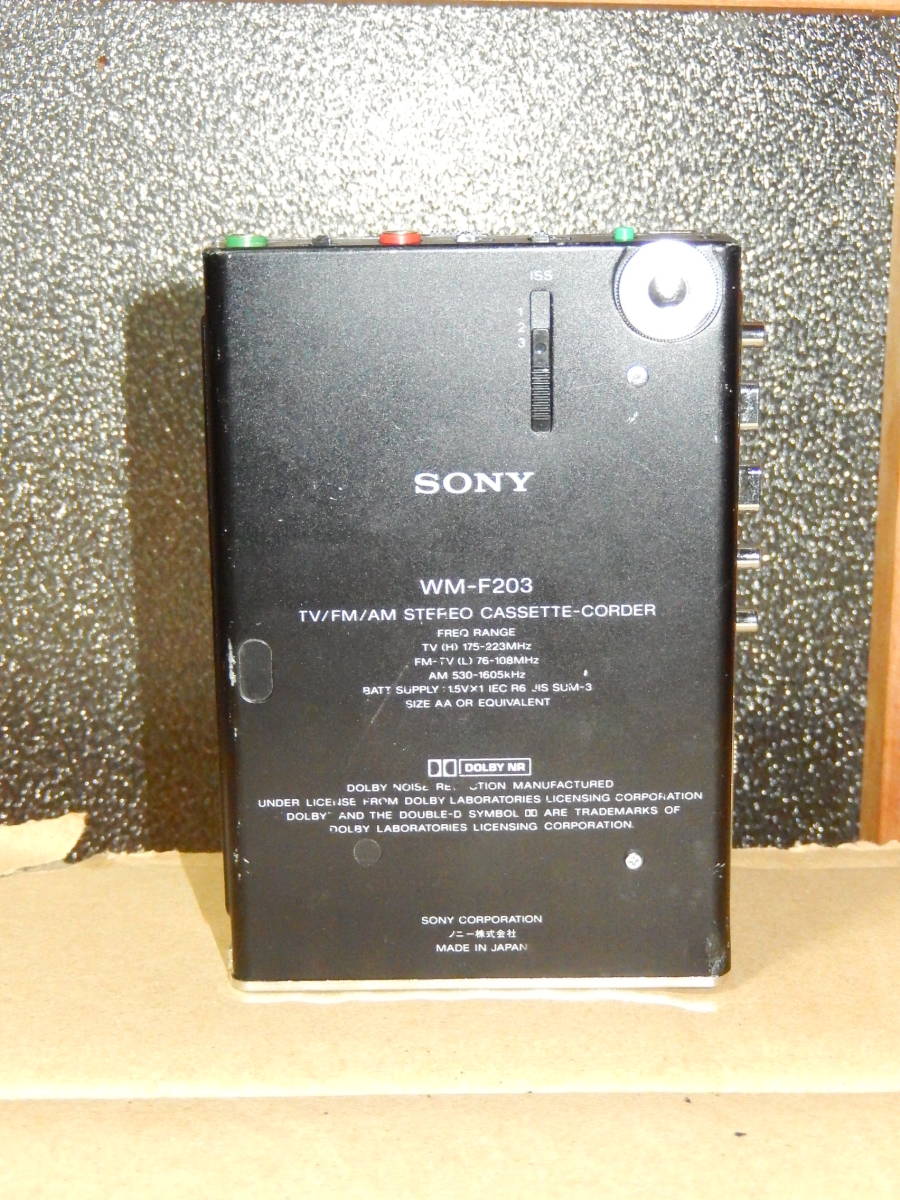 SONY カセットウォークマン WM-F203 ⇒動作未確認 現状 ジャンク