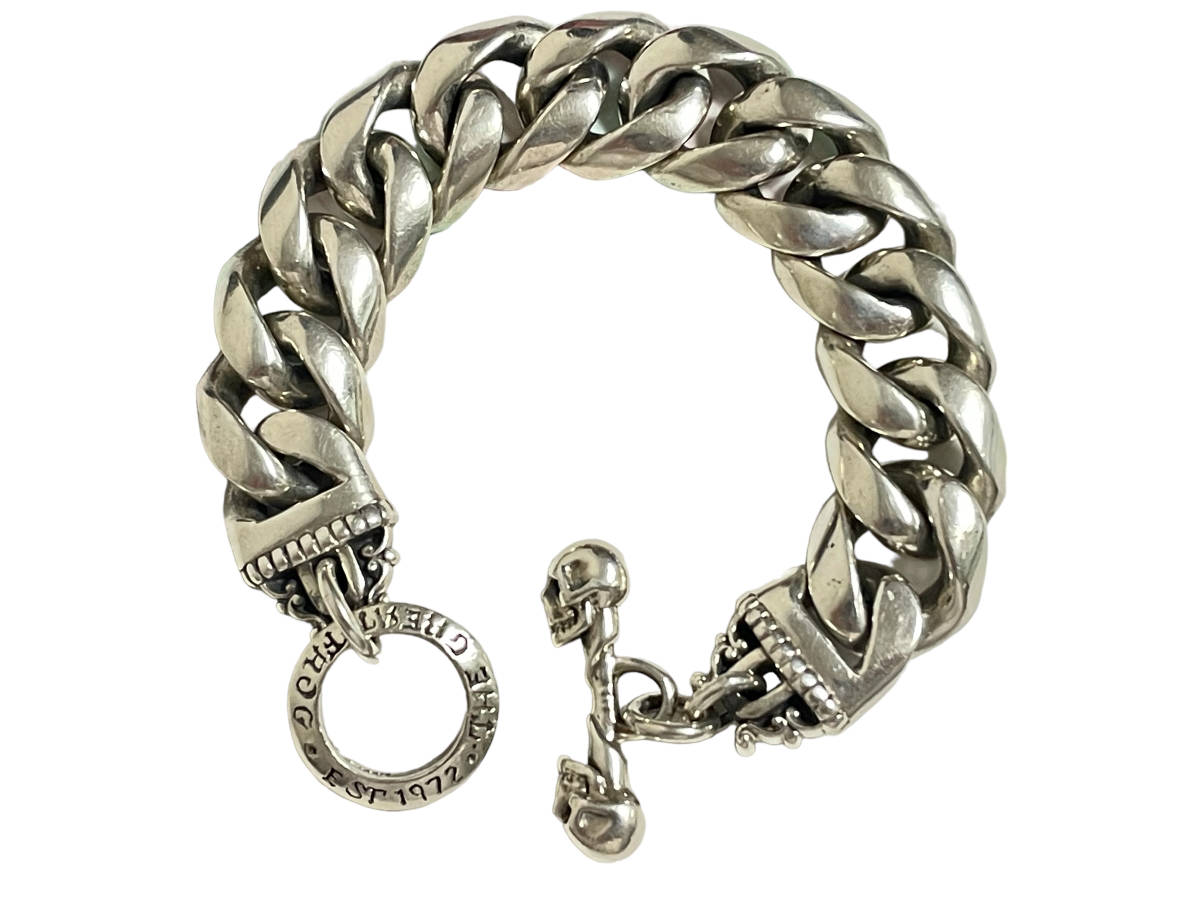 139.7g THE GREAT FROG グレートフロッグ Thick Link Bracelet 12LINK 20.5cm ブレスレット silver シルバー クラシック 喜平