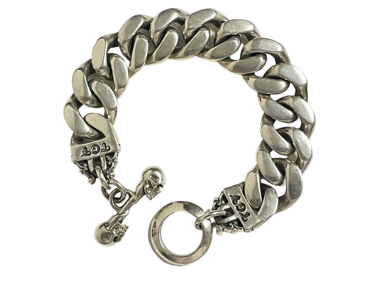 139.7g THE GREAT FROG グレートフロッグ Thick Link Bracelet 12LINK 20.5cm ブレスレット silver シルバー クラシック 喜平