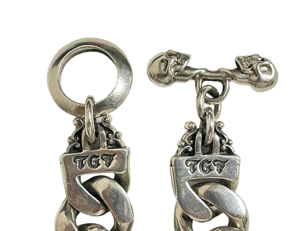 139.7g THE GREAT FROG グレートフロッグ Thick Link Bracelet 12LINK 20.5cm ブレスレット silver シルバー クラシック 喜平