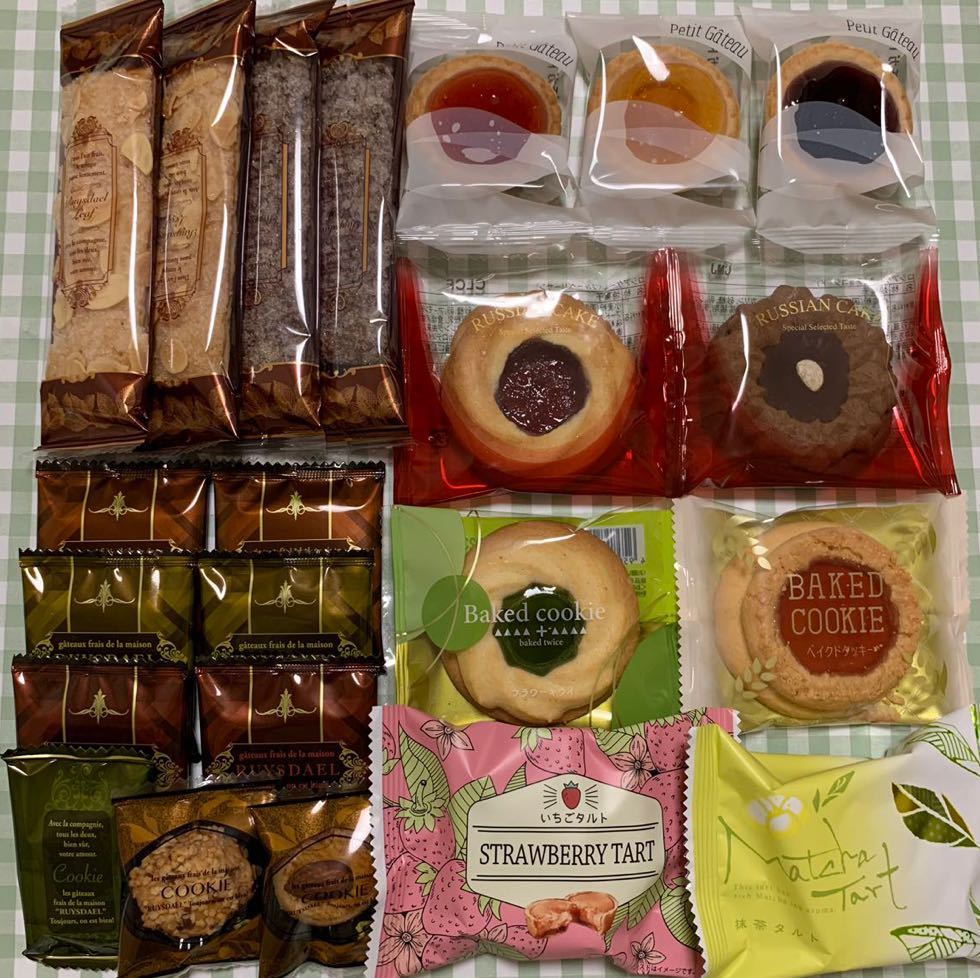 アウトレット洋菓子クッキー、ケーキ、タルト詰め合わせセット