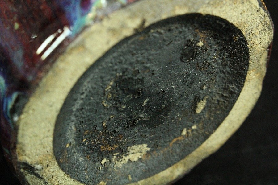 中国古美術 宋時代吉州窯黑釉龍紋皿共箱 中国古