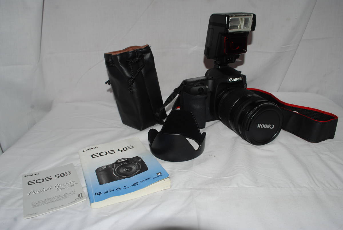 ジャンク品 Canon EOS 50D DS126211 EFS 18-200mm Nikon ストロボ SB