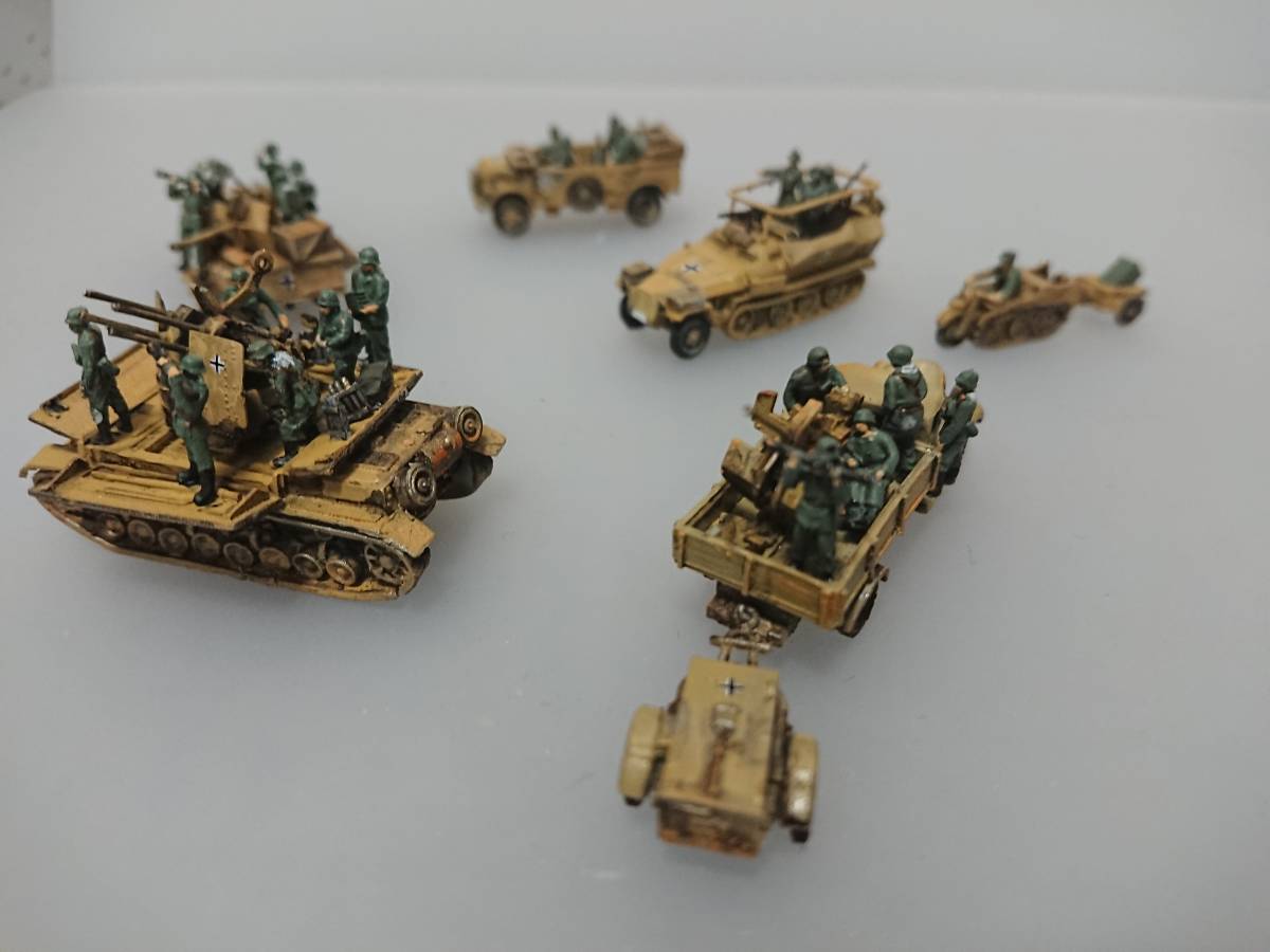 1/144レジン他完成品　メーベルワーゲン20mm4連装＆フォード37mm＆Sdkfz251-17＆18＆シュタイヤー野戦車＆K・クラート「国境の空を睨む7」