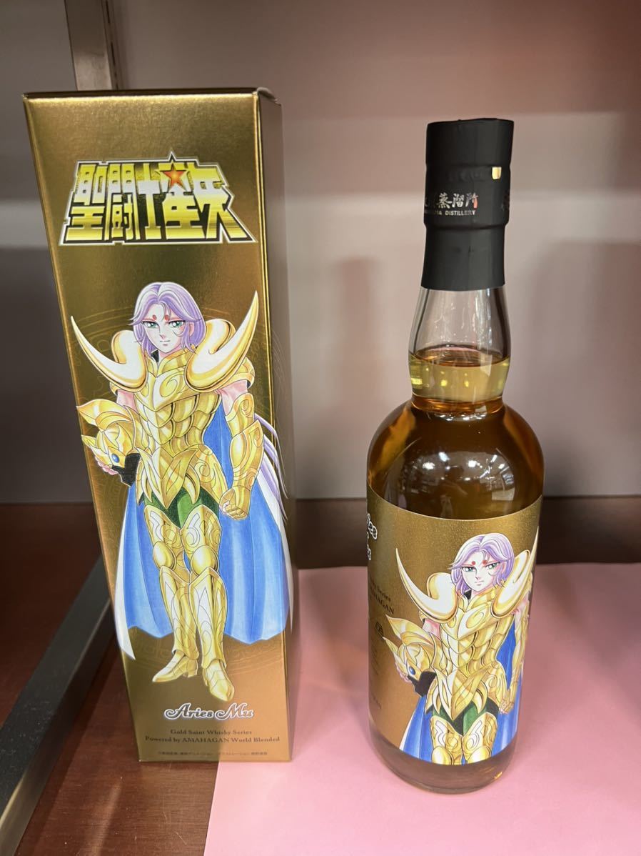 長濱蒸留所 長濱 アマハガン 聖闘士星矢 ゴールドセイント ウイスキーシリーズ Powered by AMAHAGAN アリエス ムウ 47% 700ml 専用箱 山崎