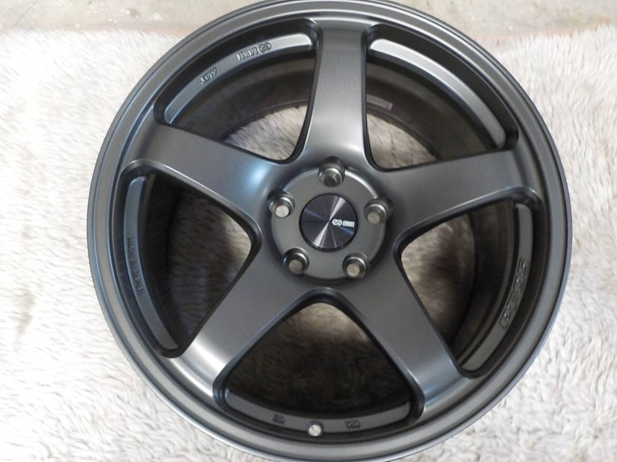 展示品 ENKEI PF05 9.5J INSET38 5-114.3 Matte Dark Gunmetallic 4本 