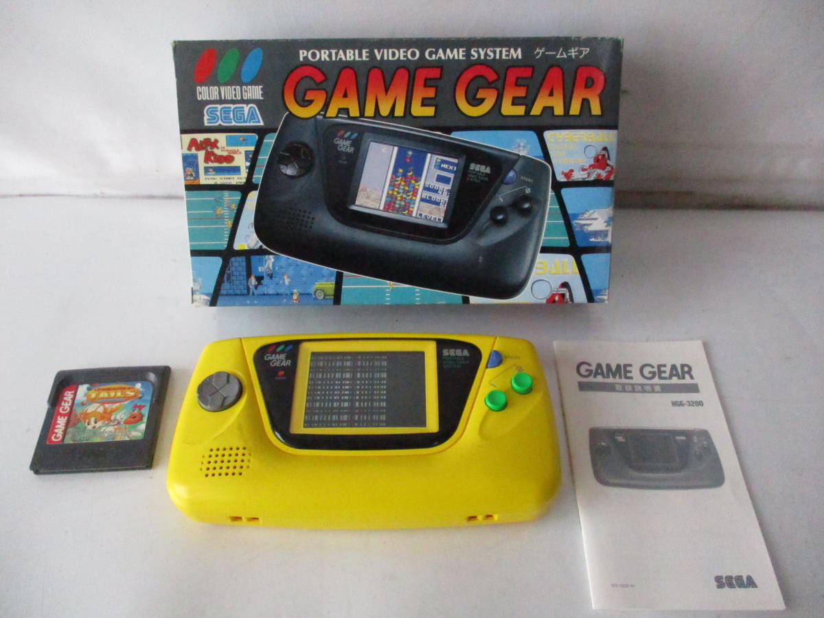 【1079A】ゲームギア　ソフト2点付き　テイルスのスカイパトロール　ソニック＆テイルス　SEGA　ジャンク品　外箱