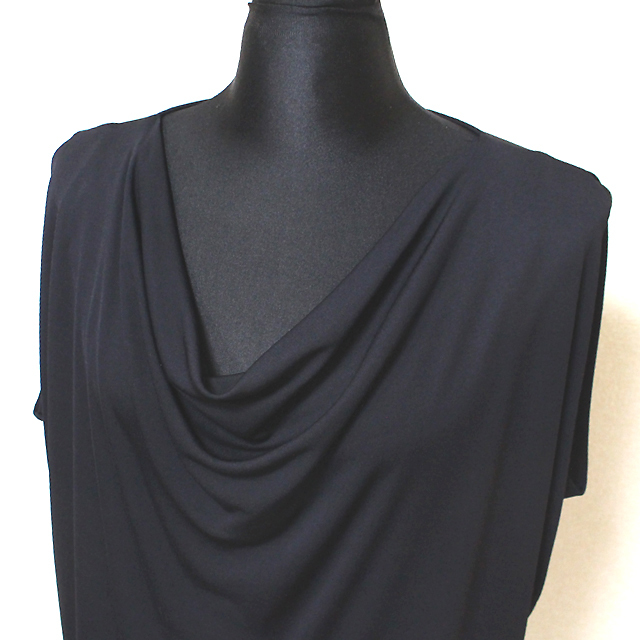 超美品 マックスマーラ Max Mara 白タグ シルク ノースリープ ドレープ