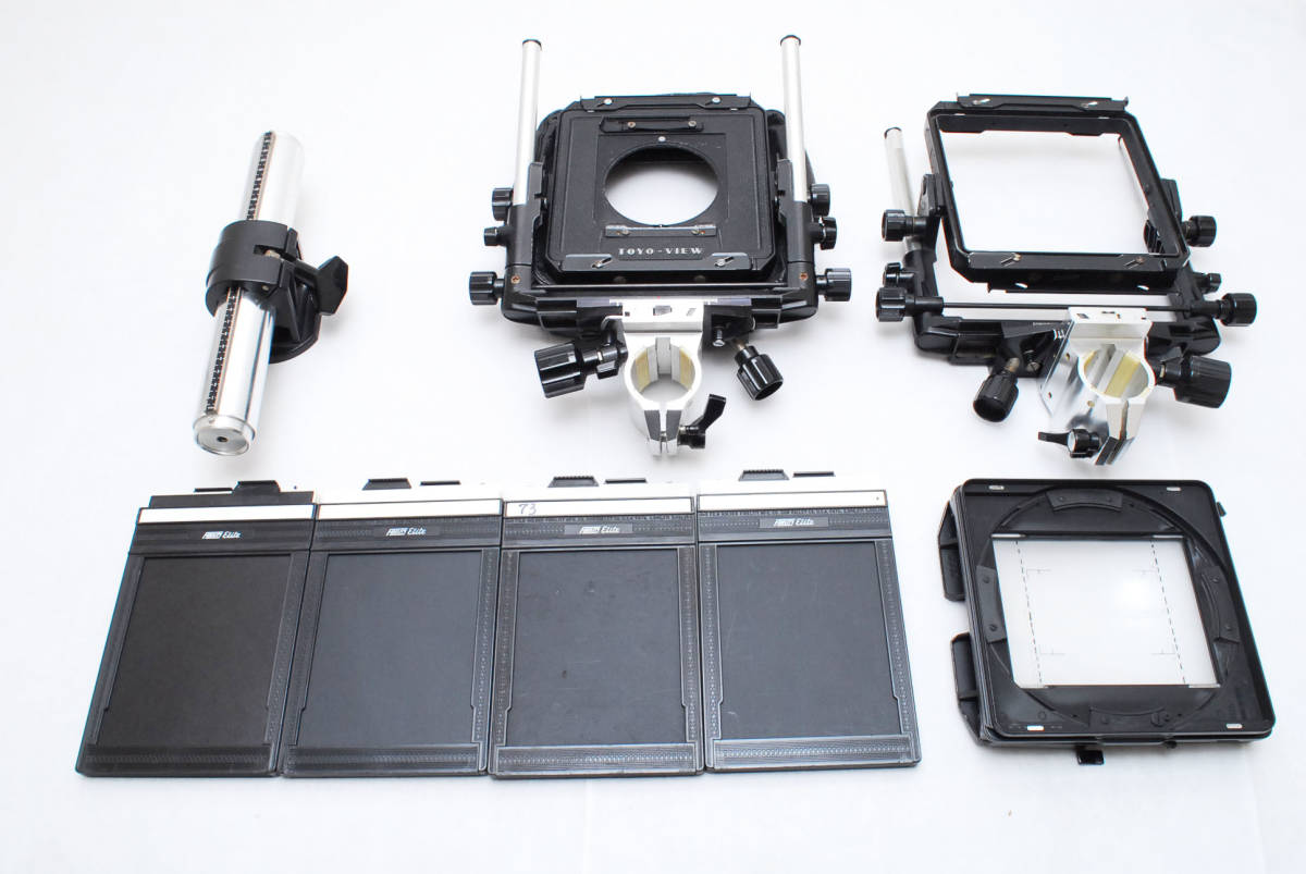 TOYO VIEW 45G 大判カメラ 4x5カットフィルムホルダー4個付き 4873