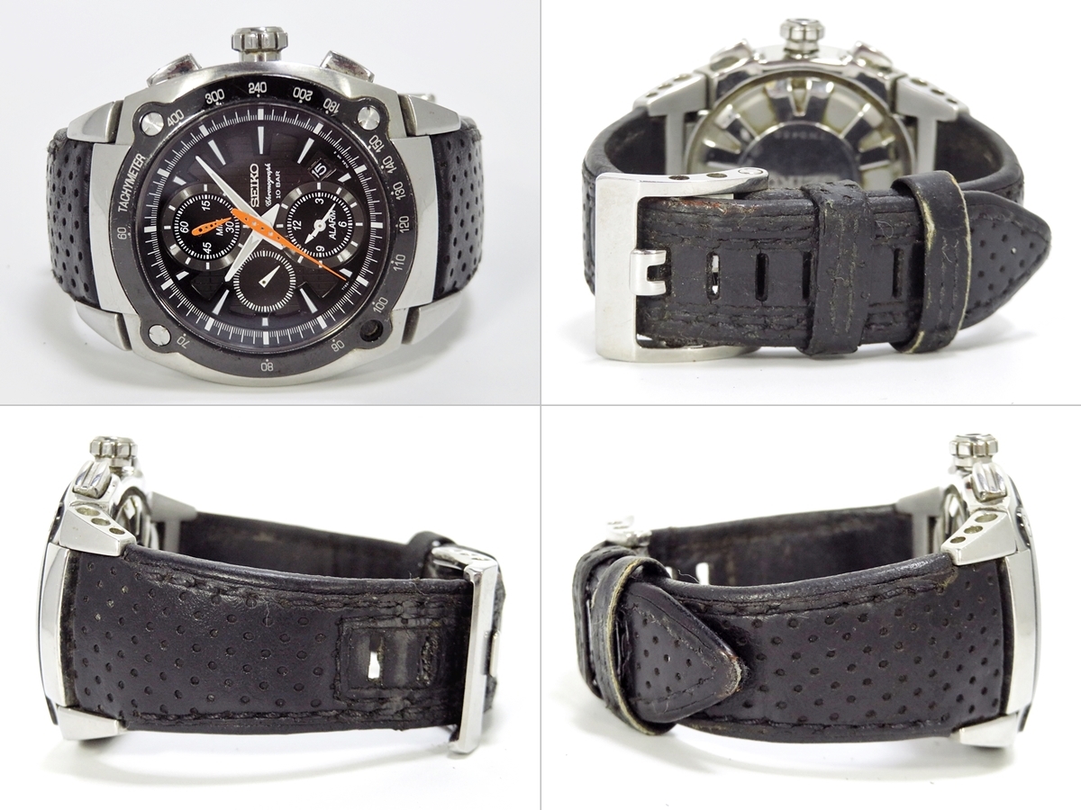SEIKO CHRONOGRAPH 10 BAR 7T62-0HH0 セイコー クロノグラフ 