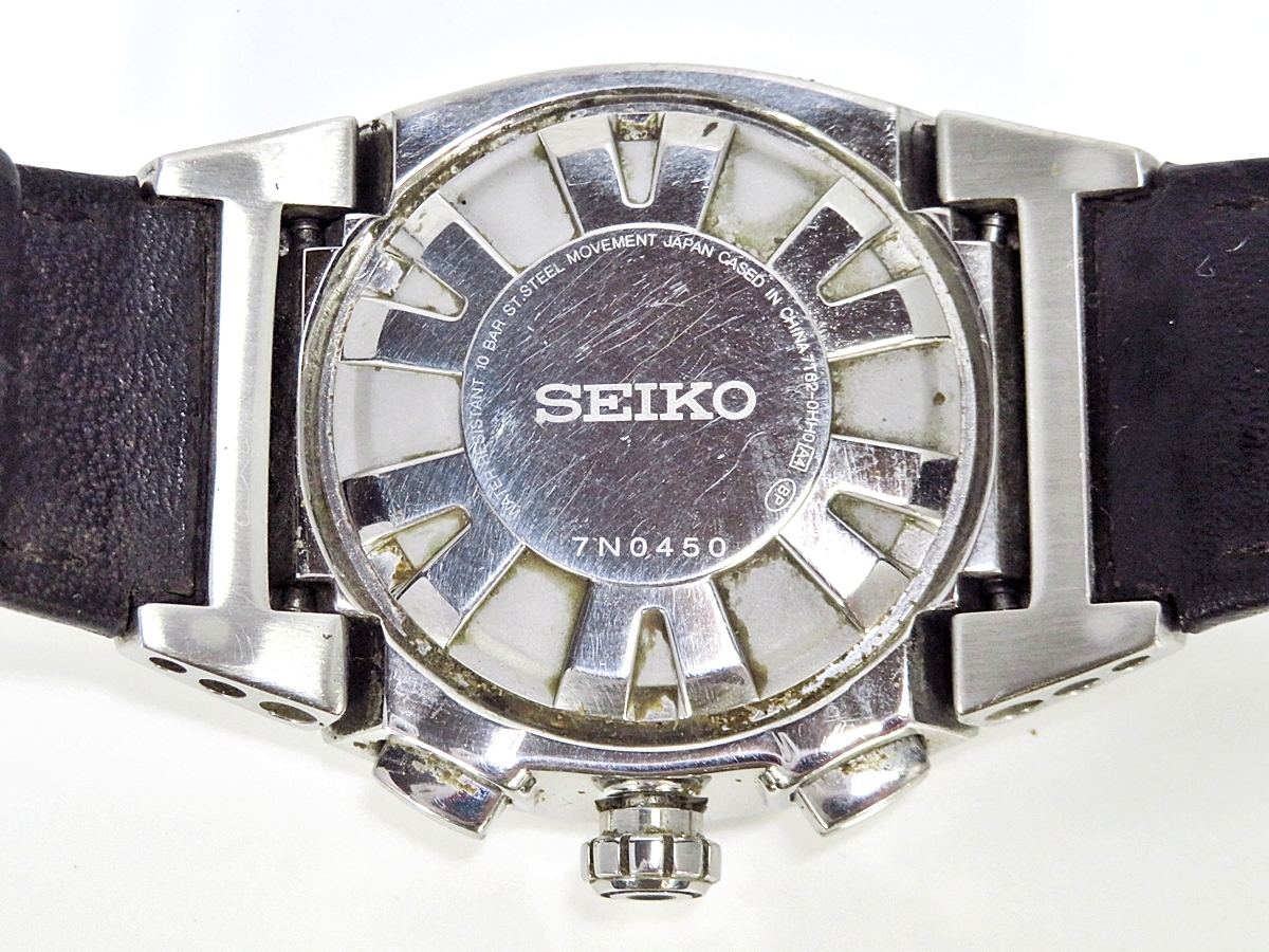 SEIKO CHRONOGRAPH 10 BAR 7T62-0HH0 セイコー クロノグラフ 