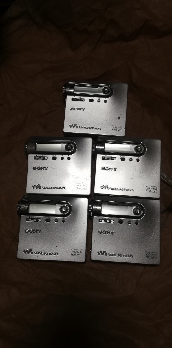 中古 SONY ウォークマン MZ-N10 ポータブルMDプレーヤー 5台まとめて