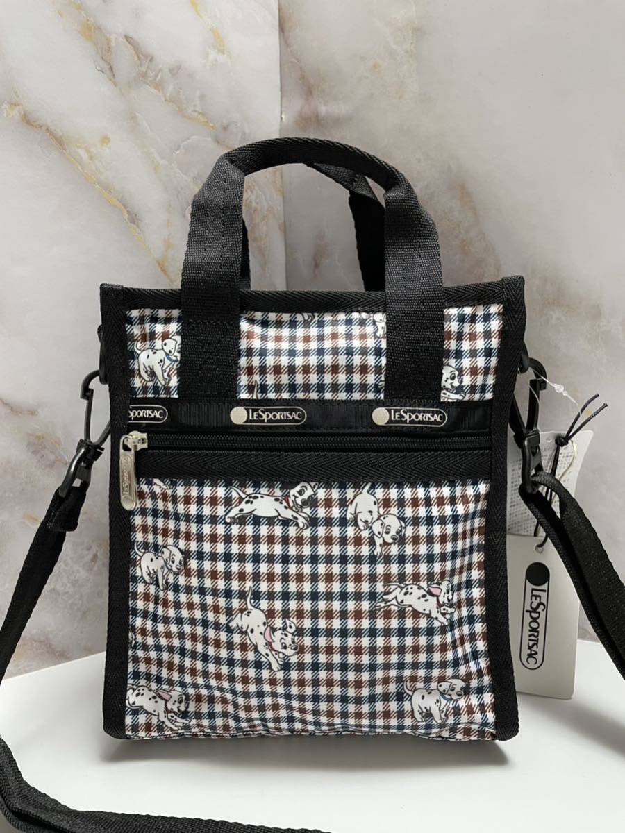 レスポートサック　MINI N/S TOTE ダルメシアンプレイド　ショルダーバッグ