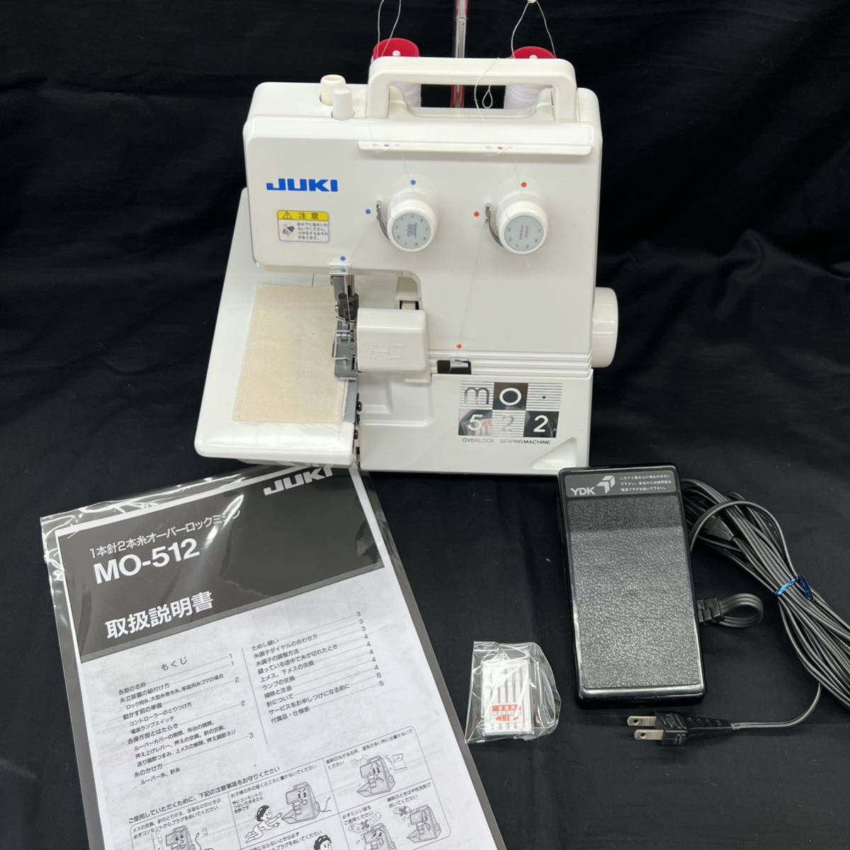 中古 JUKI MO-522 1本針2本糸オーバーロックミシン 新古品 （JUKI mo 